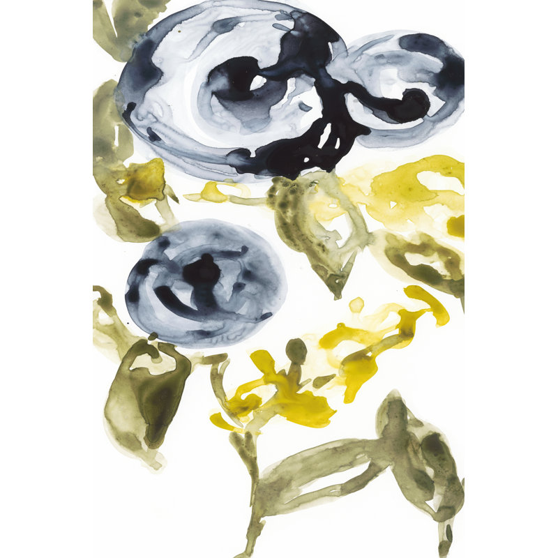 Navy Anemone I by Jennifer Goldberger - Wrapped Canvas Print, 46cm H x 30cm W
