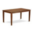 L'ensemble de table de salle à manger 6 pièces contient une table de salle à manger rectangulaire et 4 chaises en tissu de lin avec un banc, acajou-1270841358-1270841360-1313911340