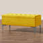 Modena Wide Velvet Tufted Rectangle Ottoman Storage Bench with Legs, Upholstered Multi-Function Footstool Bench for Living Room & Bedroom-839432059-841473860