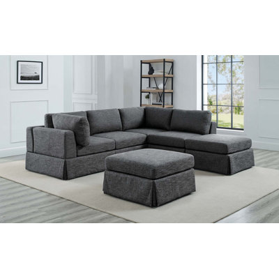 Versatile Reversible Modular Sectional for Family Gatherings and Relaxation