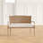 Willshire Rattan Shield-Back Settee