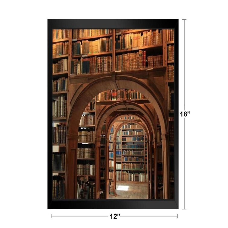 Library Printed, Office Canvas, Book Wall Art, Open Book Canvas