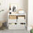 3 Fabric Storage Bins End Table Storage Organizer