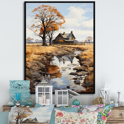 «Farmhouse Rustic Retreat I», reproduction sur toile