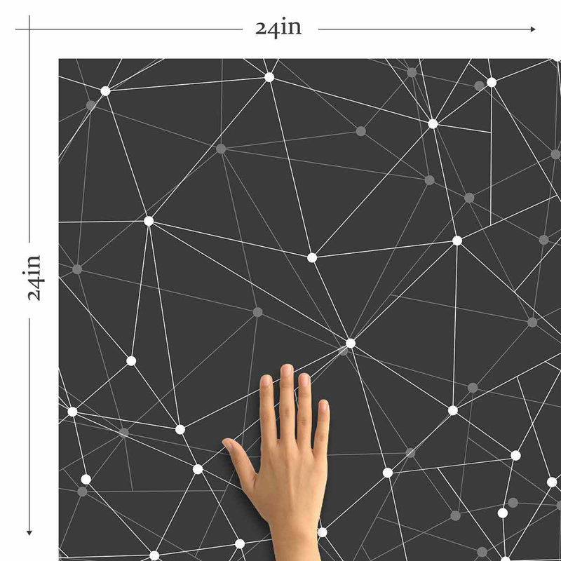 Peel & Stick Geometric Tile, 126" L x 24" W