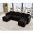6-Seat Upholstered Sofa with Built-in Speaker, Modular Sectional Sofa with Ottoman, Sofa Couch with Storage,-835549812