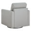 Fauteuil d'appoint pivotant en cuir véritable Weston-117357147