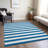 Washable Striped Indoor / Outdoor Rug-2025812077