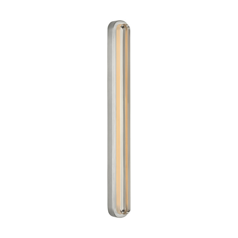 Emera 1 - Light LED Vanity Light, 18" H x 2" W x 1.4" D, Satin Nickel