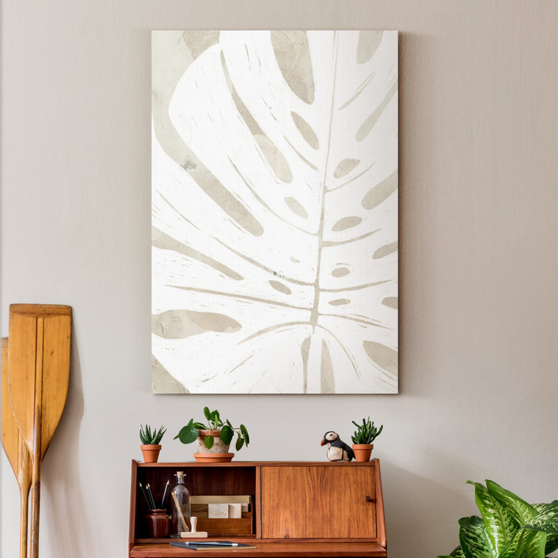 Lin tropical silhouette I - impression sur toile tendue, H 27 po x l 18 po x P 1 po