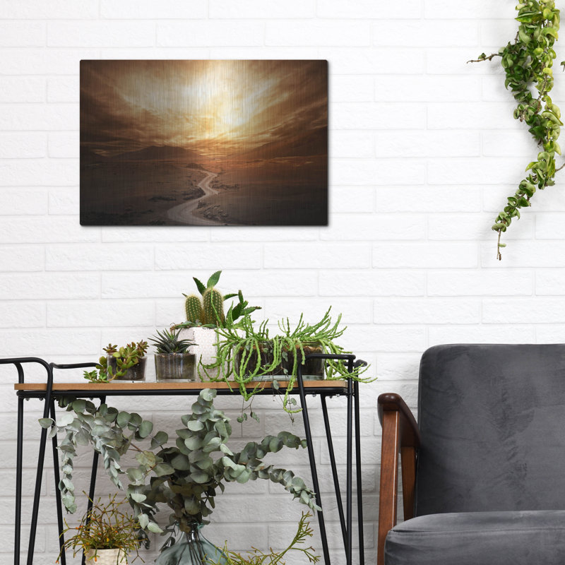 «Sunset» par Photoinc Studio, art mural en métal, H 12 po x l 16 po