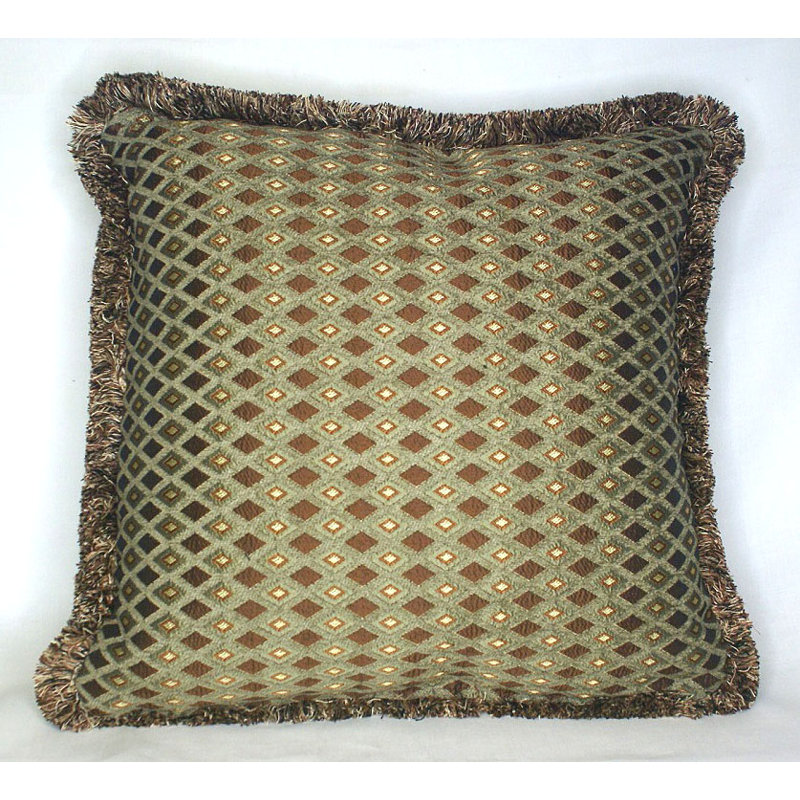 Chenille Square Patchwork Patch Gold, 17'' x 17''