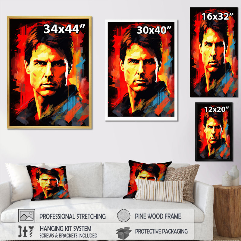 Crimson Croisière Portrait - Portrait Décoration murale_105753, Cadre photo noir, H 32 po x l 16 po x P 1 po