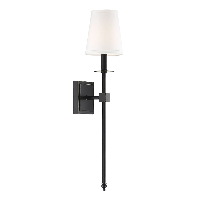 Barrett 1-Light Dimmable Wallchiere, 24" H x 5" W x 5" D, Classic Bronze