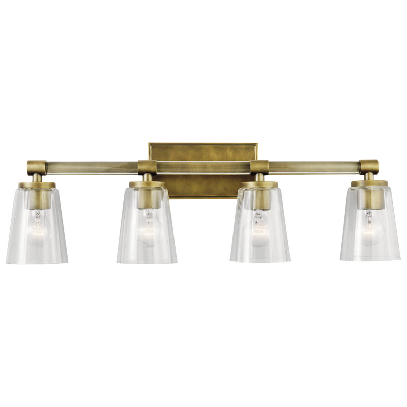 Houpt 4 - Light Vanity Light, Natural Brass