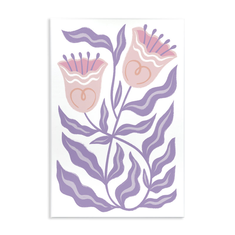 «Wavy Mauve Blooms» par Martina Pavlova, H 19 po x l 13 po