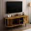 Console moderne avec porte coulissante et rangement spacieux-252325885