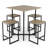 Kreta 4 - Person Pedestal Base Dining Set
