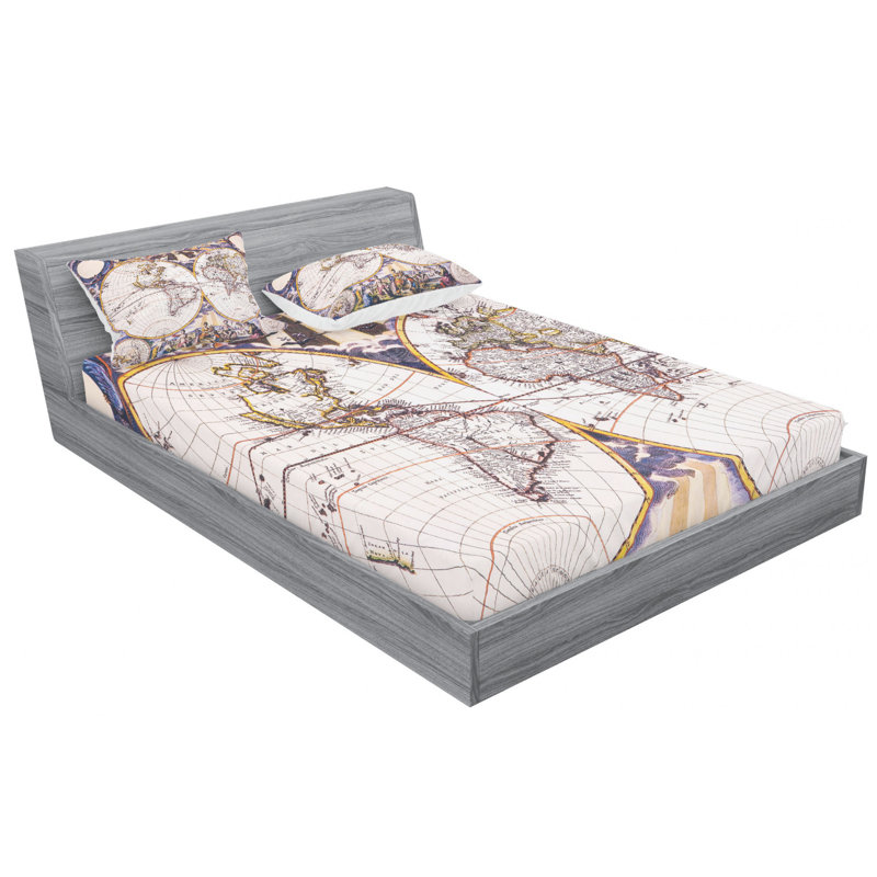 Microfiber Sheet Set, Queen Sheet Set with Fitted Sheet