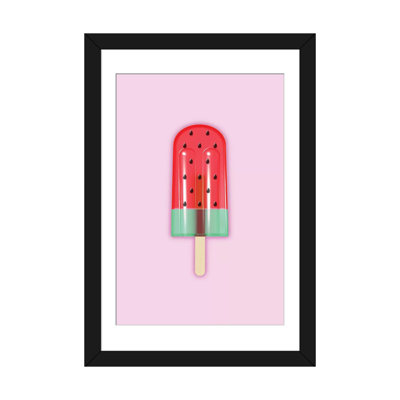 « pastèque popsicle », impression sur toile tendue