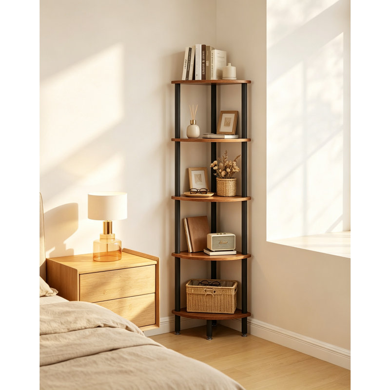 134 cm H x 30 cm W Corner Bookcase