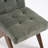 Turfed Linen Upholstered Dining Chair Armless Parsons Side Chair With Solid Wood Legs-2011791572