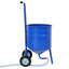 Ensemble de sablage à siphon de 22,7 kg (50 lb), 34,8 x 33 x 68,6 cm (13,7 x 13 x 27 pouces), acier, 1 ensemble, machine de sablage abrasive portable, bleue, avec tuyau de 3 m (9,8 pi), pistolet de sablage en aluminium moulé, pour le décapage de la peinture et l'élimination de la rouille superficielle.