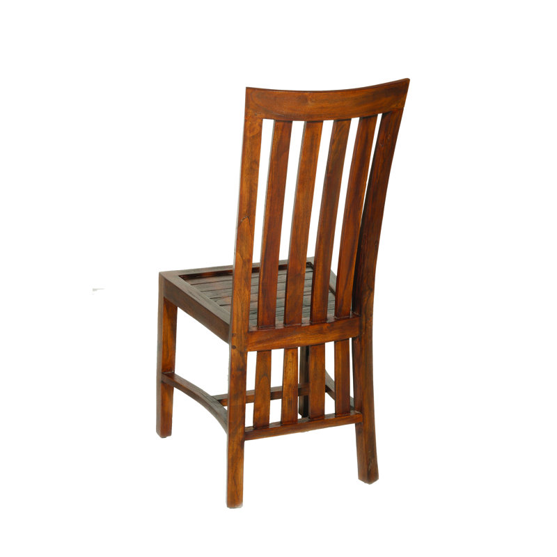 Roessler Solid Wood Slat Back Parsons Chair