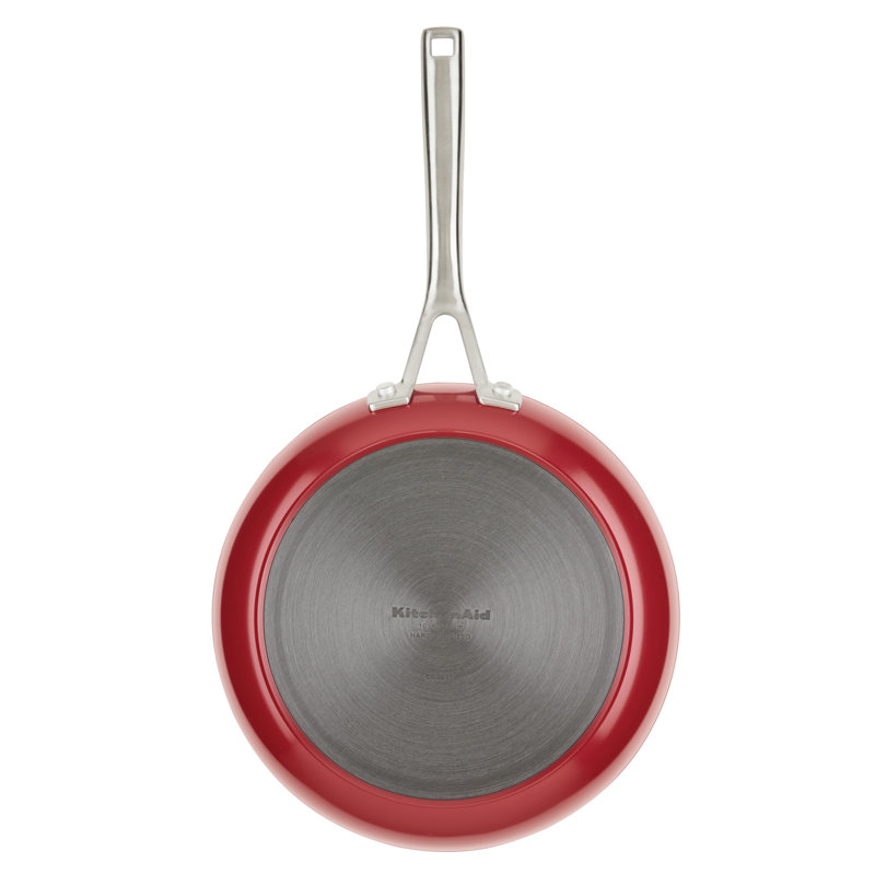 KitchenAid Hard Anodized Ceramic Nonstick Cookware Pots and Pans Set, 10 Piece, Red
