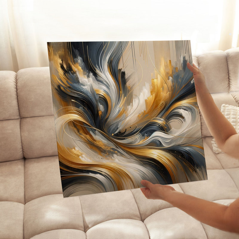 Abstract Abstract Dream VII Modern Unframed Art Print, 12" H x 12" W