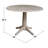 Extendable Round Solid Wood Dining Table-87227703