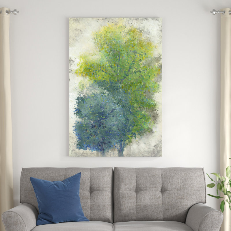 Une paire d'arbres II, H 48 po x l 32 po x P 1,25 po