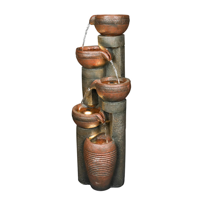 Fontaine de jardin extérieure à 39 niveaux H 39,7 po