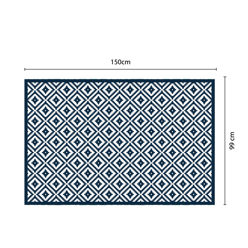 Treyton Slavic Seamless Pattern Kitchen Mat - 150 x 99 cm