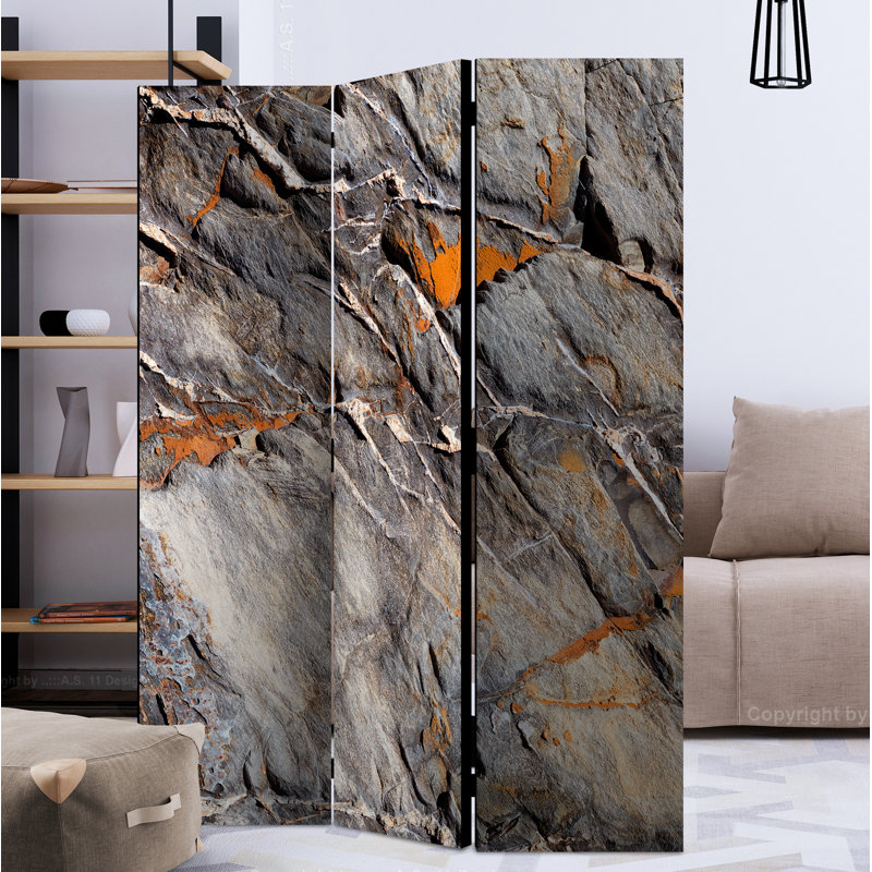 Noblesville 172cm H Solid Wood Folding Room Divider, 3