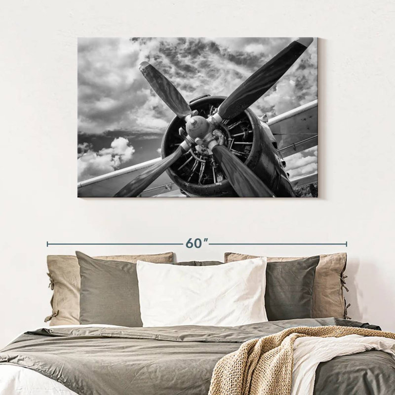 Mehar Monochrome Propeller, 32" H x 48" W