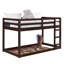 Pink Twin Loft Bed With Wooden Frame-768967516
