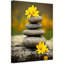 18 x 12， 1pc Art mural encadré zen fleur sur l'eau - impressions sur toile relaxantes pour spa, salle de méditation ou chambre à coucher, œuvre d'art tranquille pour un décor paisible.