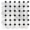 Santorini 2" x 2" Marble Octagon and Dot Mosaic Wall Tile