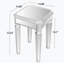 Modern Glass Mirrored End Table