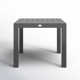 Bisharah 35.5'' Metal Outdoor Dining Table