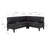 Adler Faux Leather Black Nook
