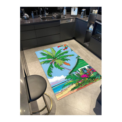 Tapis pastel lavable à la machine