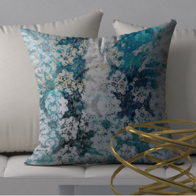 Housse de coussin décorative carrée totalement sereine/encastrée