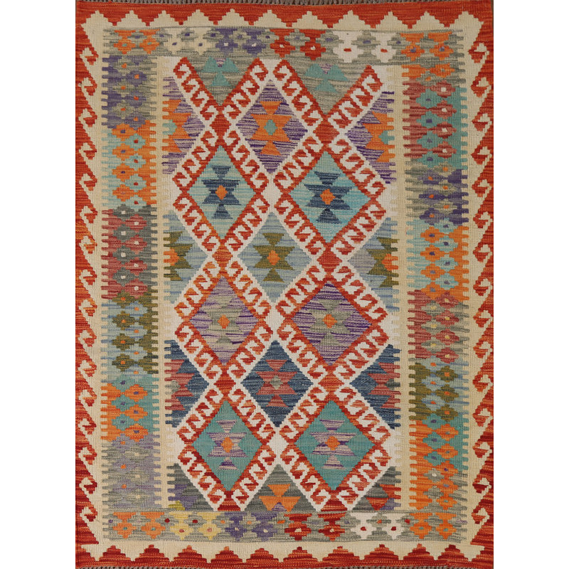 Tapis géométrique Kilim