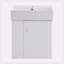 Meuble-lavabo simple 21,60 po avec plateau en céramique Muhanad