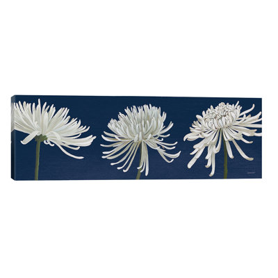 Morning Chrysanthemums V - Wrapped Canvas Panoramic Painting