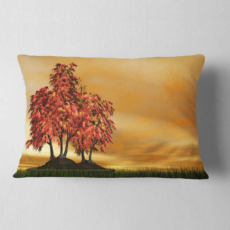 Bonsai Landscape - Coussin décoratif à imprimé paysage