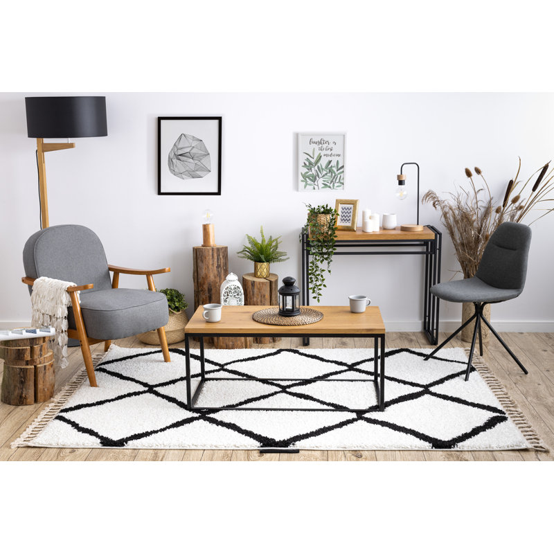 Berber Geometric Area Rug, Rectangle 160 x 220cm