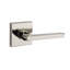 Single Dummy Door Lever with Contemporary Square Rose-22040489-22040476